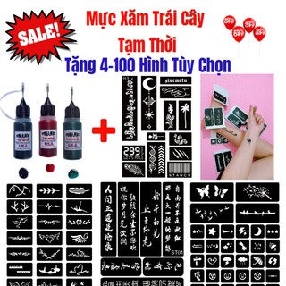 Mực Xăm Tạm Thời 15 ngày chống nước