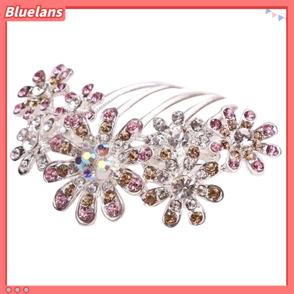 Lược Cài Tóc Hình Hoa Đính Đá Thời Trang 48h Cho Cô Dâu