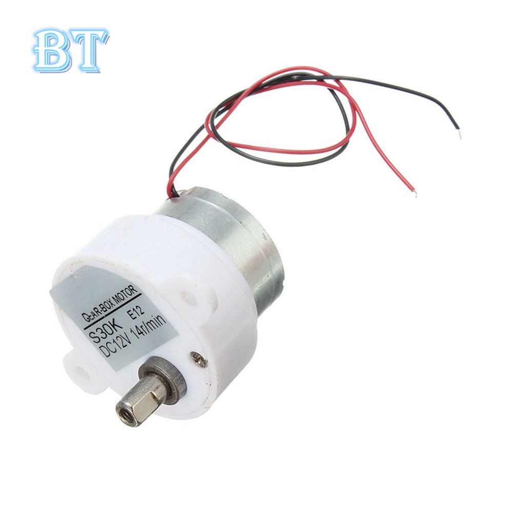 Hộp Số Động Cơ DC Mô-Men Xoắn 12V 14RPM 2 wire S30K
