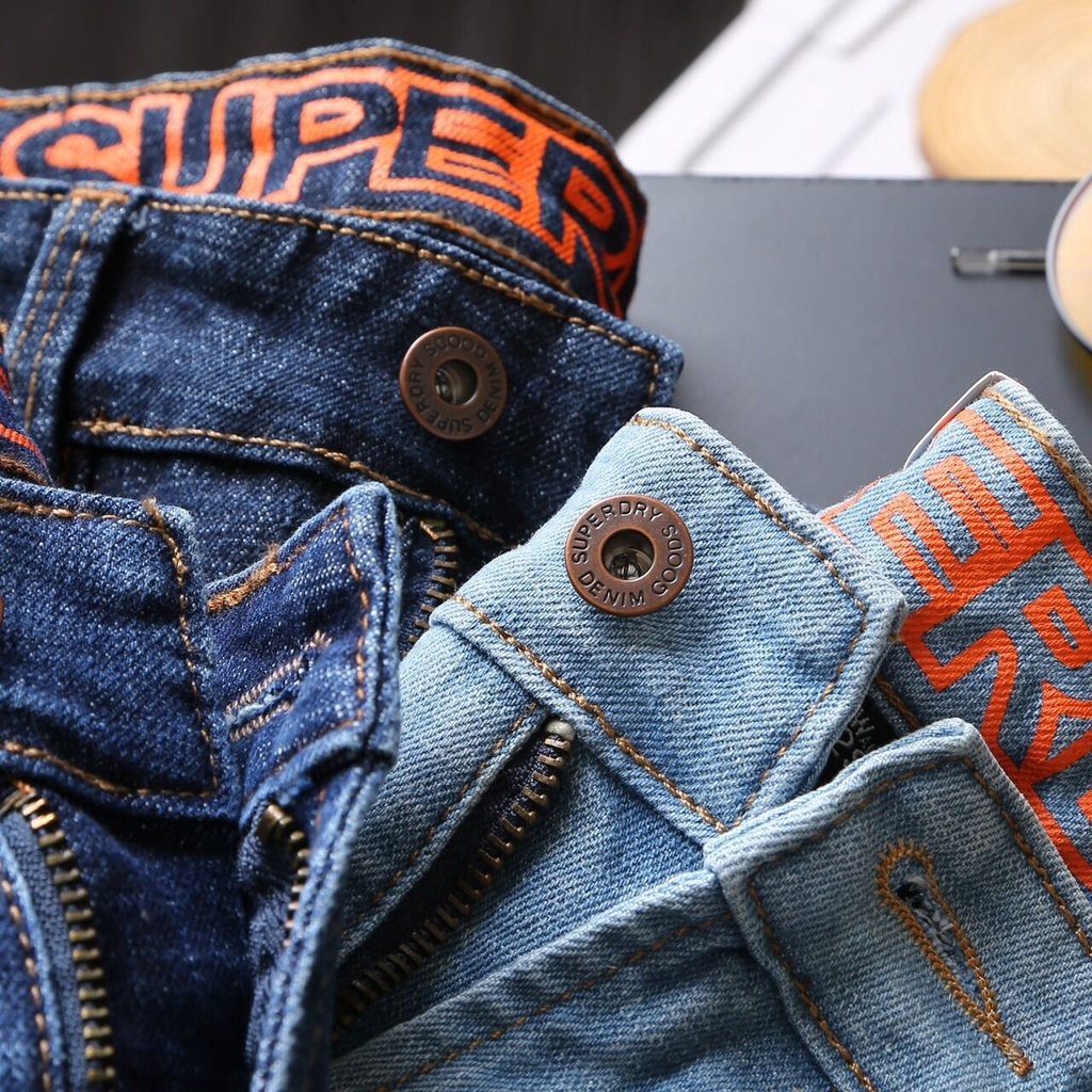 Quần bò nam xanh sáng Quần jean nam thời trang hàng cao cấp xuất chuẩn