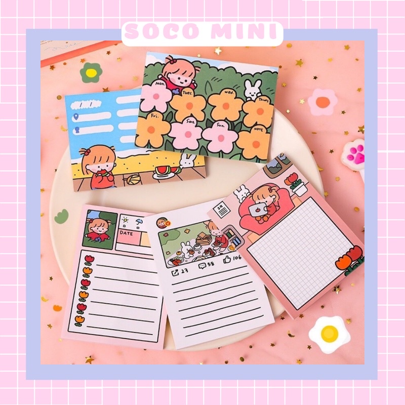 Nhãn dán ghi chú tiện lợi không keo dính đa công dụng sáng tạo