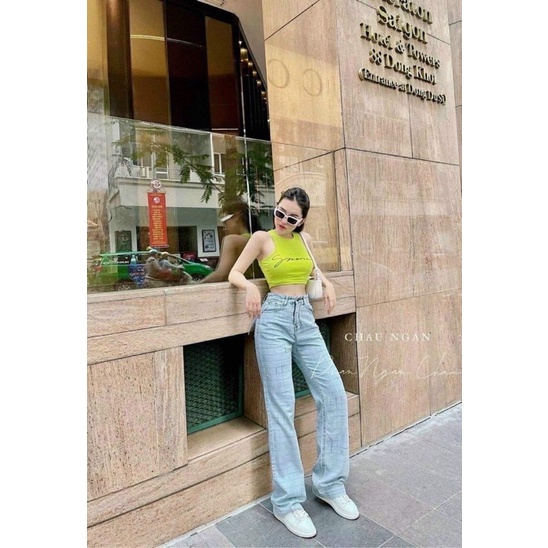 🍒🍒Jean xuôn hoạ tiết kẻ ô siêu dày