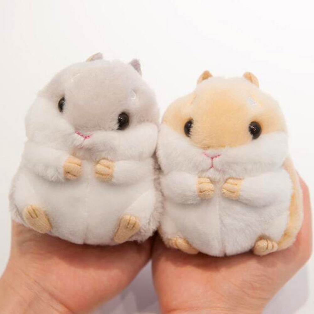 Móc khóa làm bằng kim loại hình chú chuột hamster xinh xắn