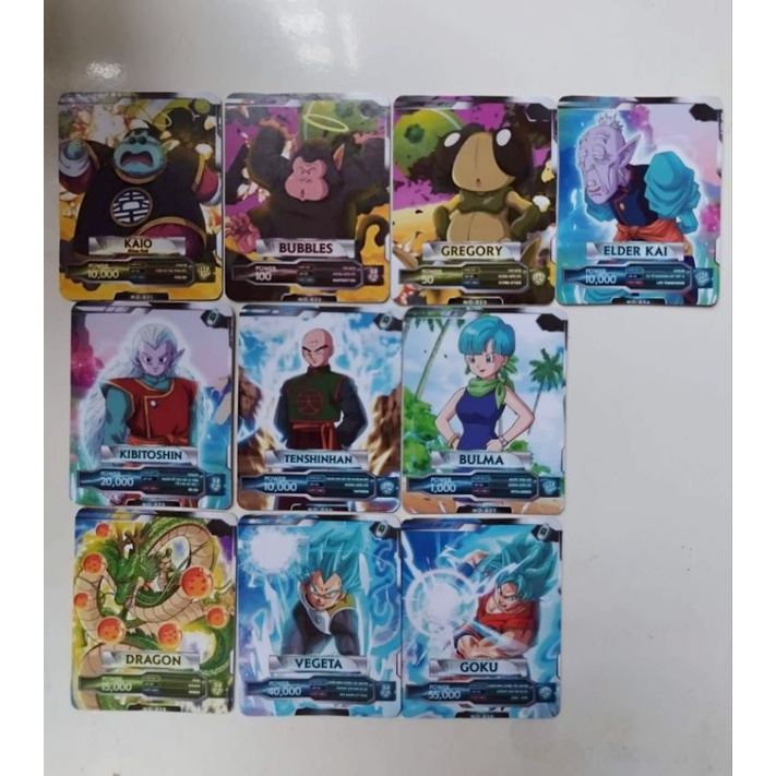 THẺ IN - Dragon Ball Mùa Thế Giới Vô Cực - combo 10 thẻ