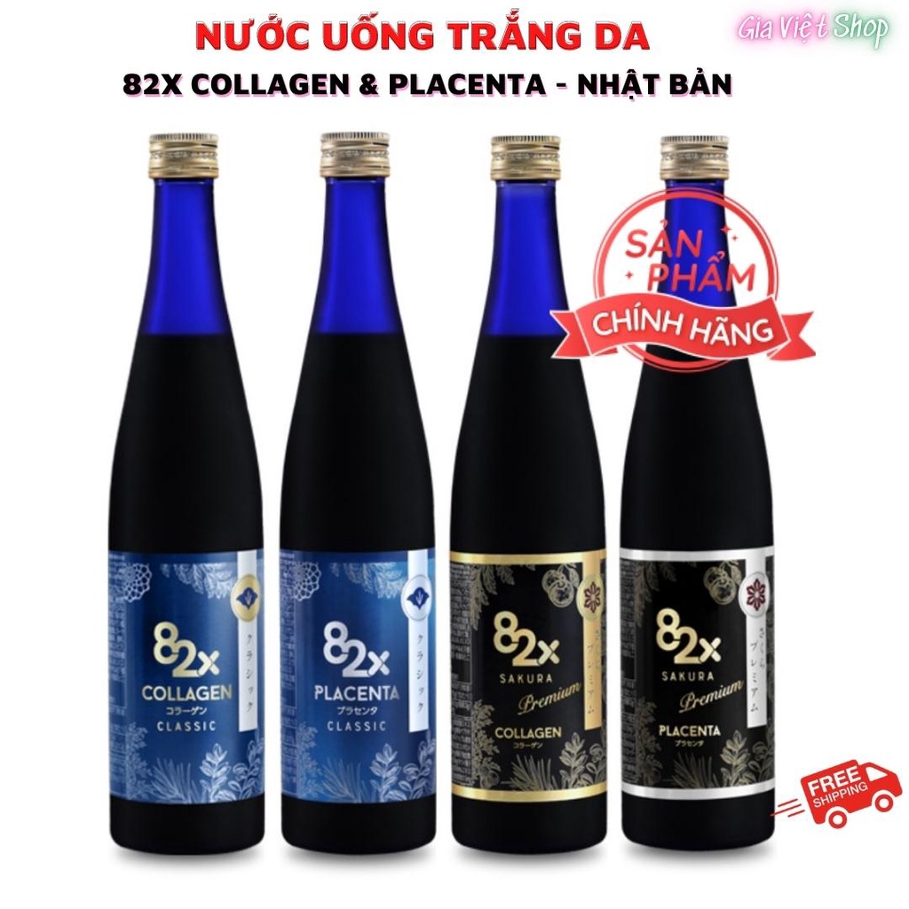 82x COLLAGEN Classic, 82x SAKURA PLACENTA Premium- Chính Hãng Nhật Bản