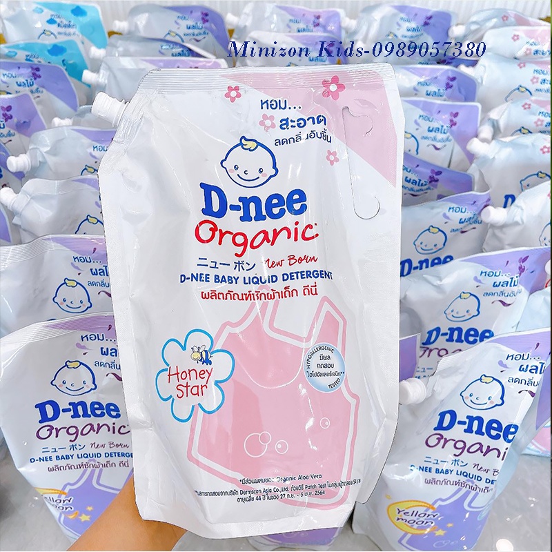Nước giặt xả Dnee organic nội địa Thái túi 1400ml