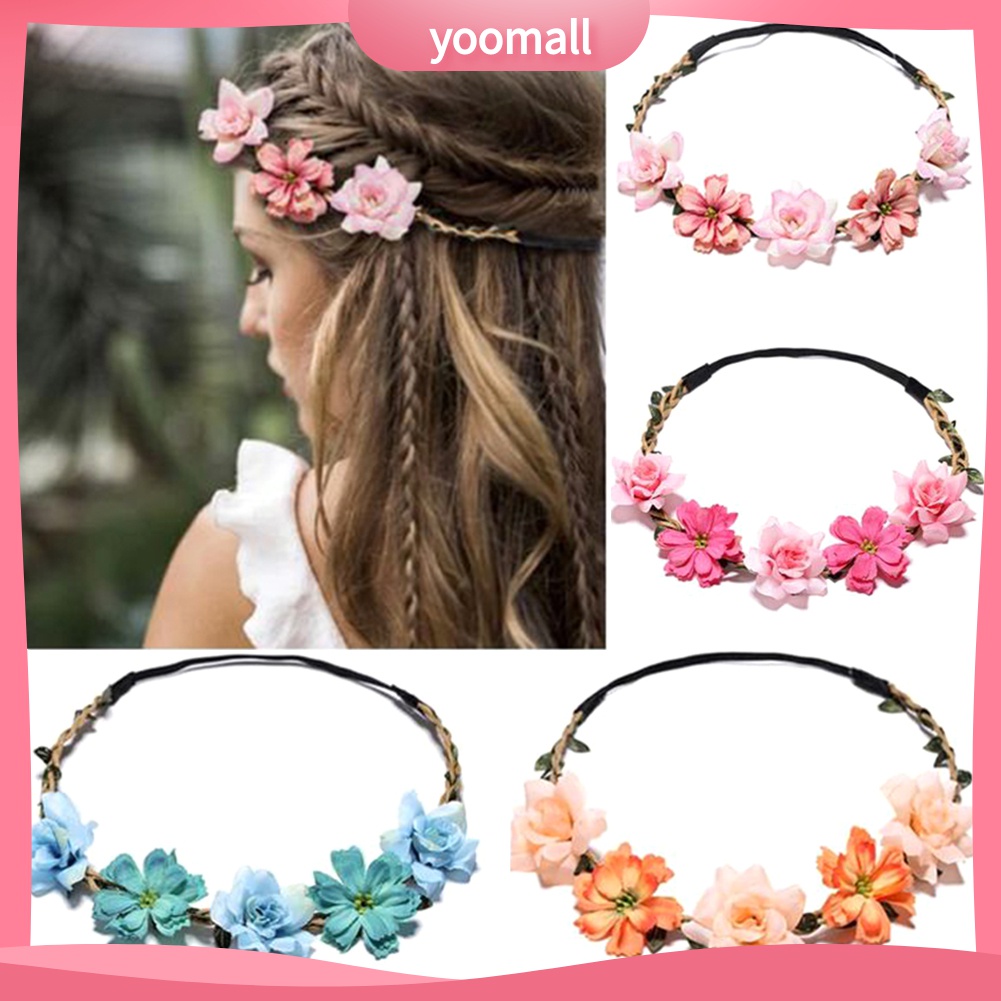 Vòng Hoa Nhân Tạo Đội Đầu Thời Trang Dành Cho Cô Dâu