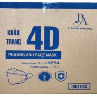 [SỈ] Thùng 300 cái khẩu trang y tế 4D con cá KF94