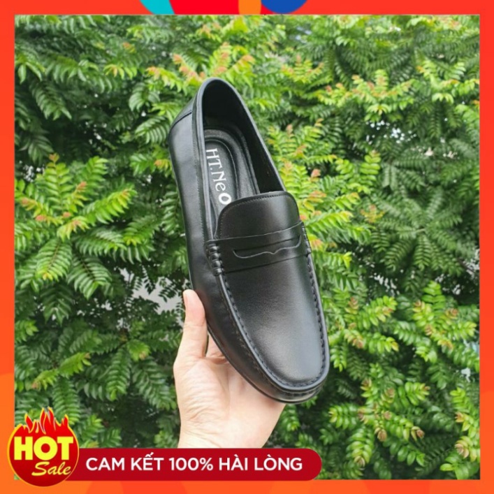 Giày nam, giày lười, giày mọi nam big size size lớn da bò thật