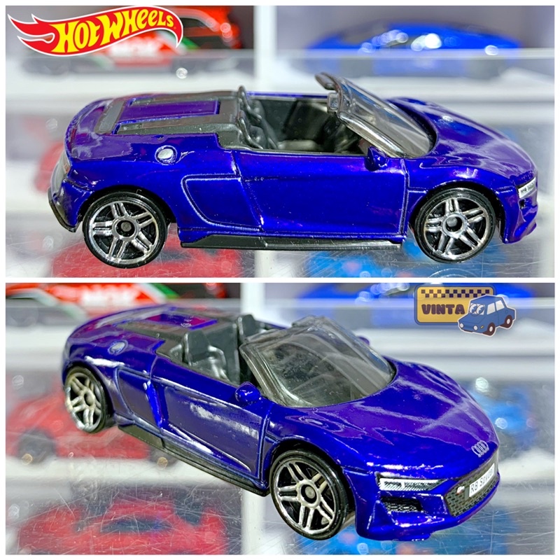 Xe mô hình Hot Wheels Loose 2019 AUDI R8 SPYDER - Blue - tỉ lệ 1:64
