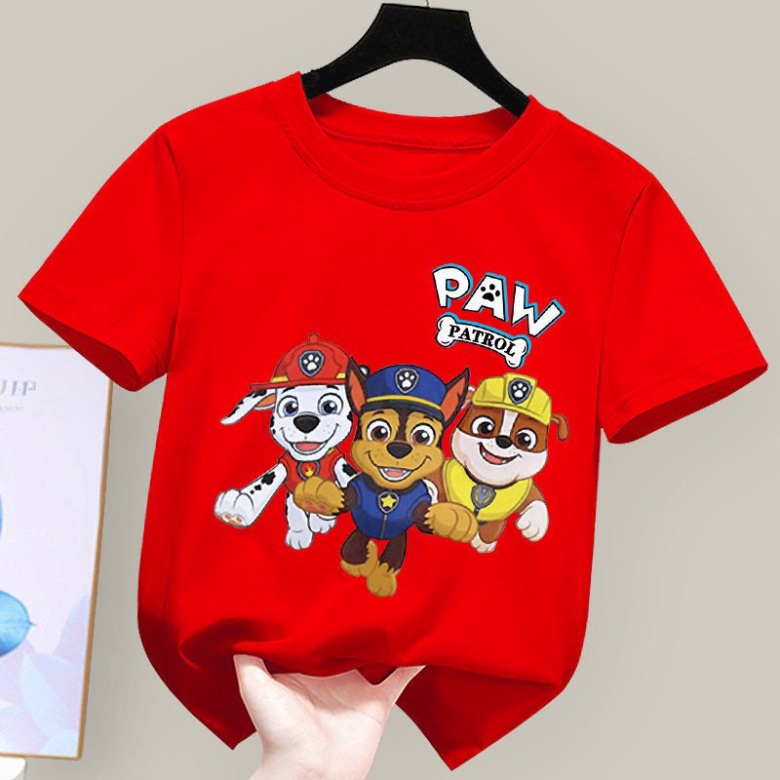 Áo thun cho bé hình 3 con chó PAW .áo cho bé từ 6kg-30kg.AL38.