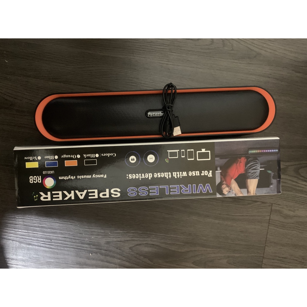 Loa bluetooth PETERHOT A6 Led RGB -bảo hành 12 tháng