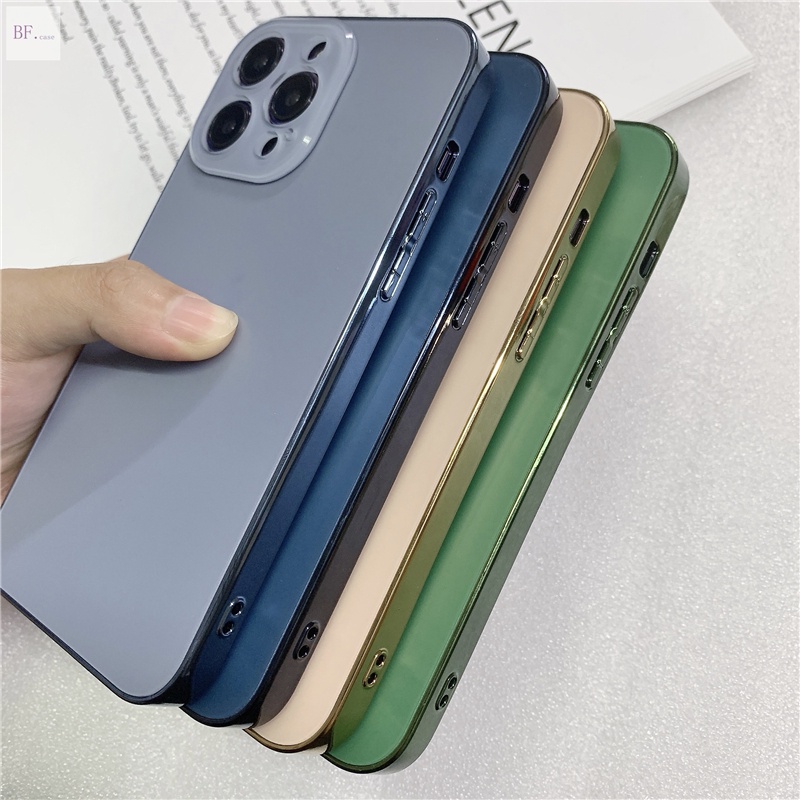 Ốp Điện Thoại Acrylic Mạ Điện Chống Rơi Cho Iphone 14 Pro Max 11 12 13pro 11pro