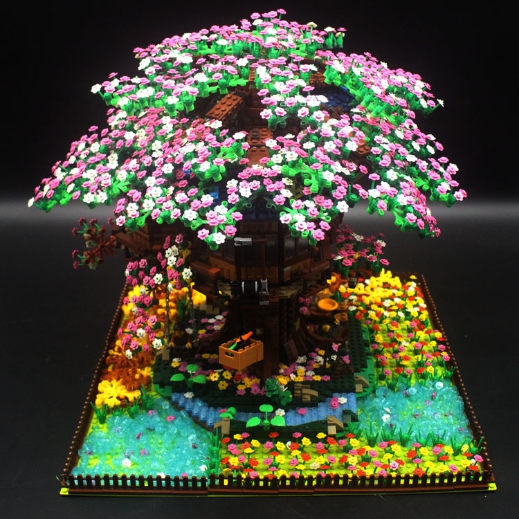 Bộ Đồ Chơi Lego Xếp Hình Cây Anh Đào Hoa Anh Đào Xinh Xắn