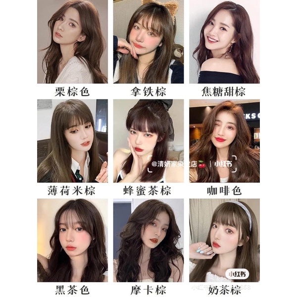 Màu nhuộm hot trend như tỉ tỉ trung (chọn màu gửi tin nhắn cho shop)