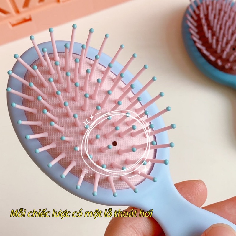 Lược Chải Tóc Michi House Massage Da Đầu Họa Tiết Hoạt Hình Dễ Thương Thiết Kế Xinh Xắn