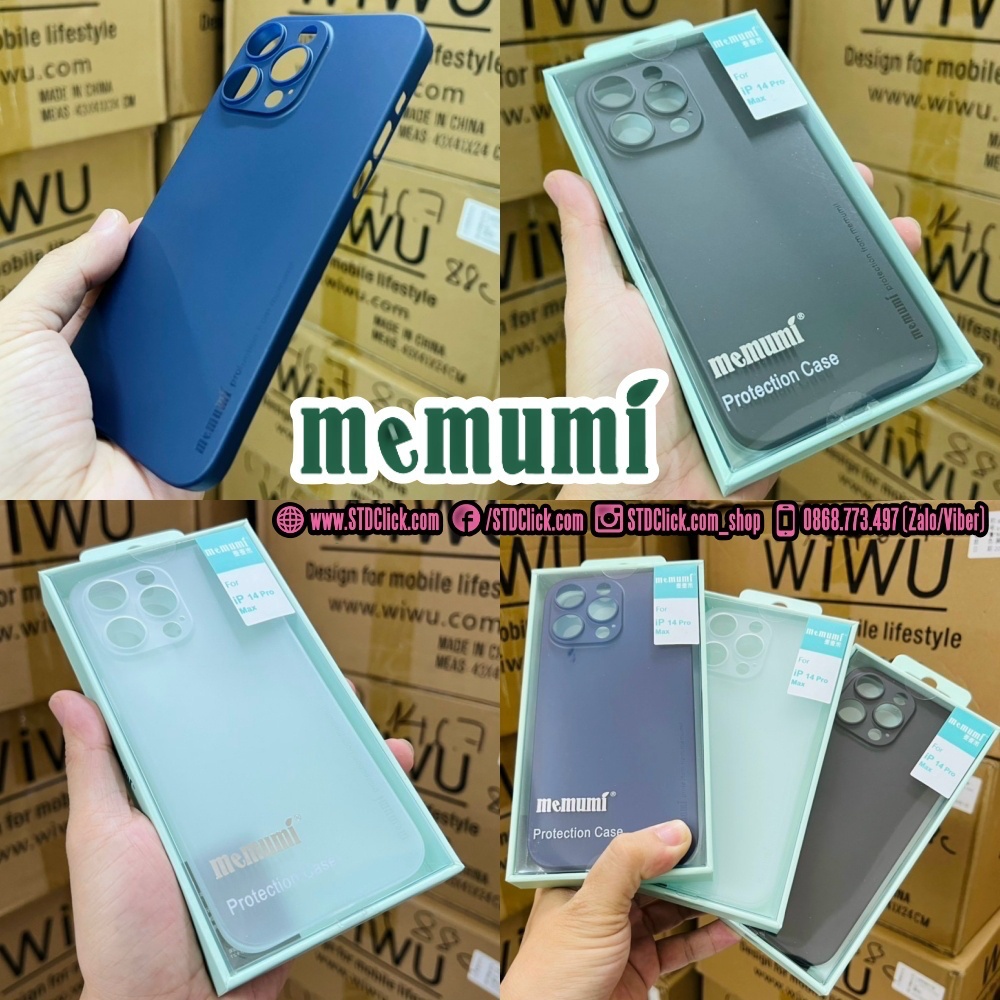 ỐP LƯNG IPHONE 14 PRO MAX MEMUMI MỎNG LỤA CHÍNH HÃNG