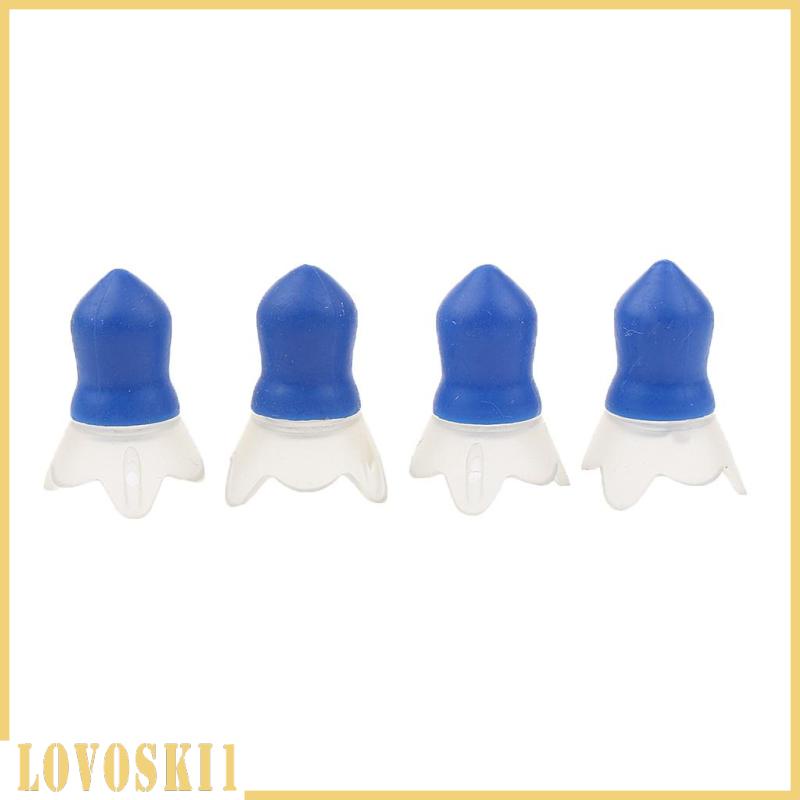 2 Cặp Nút Bịt Tai Giảm Áp Lực Không Khí Bằng Silicon Hình Máy Bay Bảo Vệ Tai