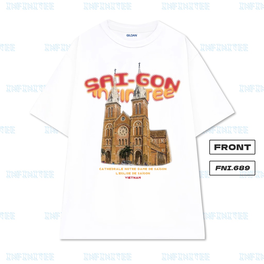 Áo thun INFINITEE Fni0689, Thun 100% Cotton - form rộng Unisex