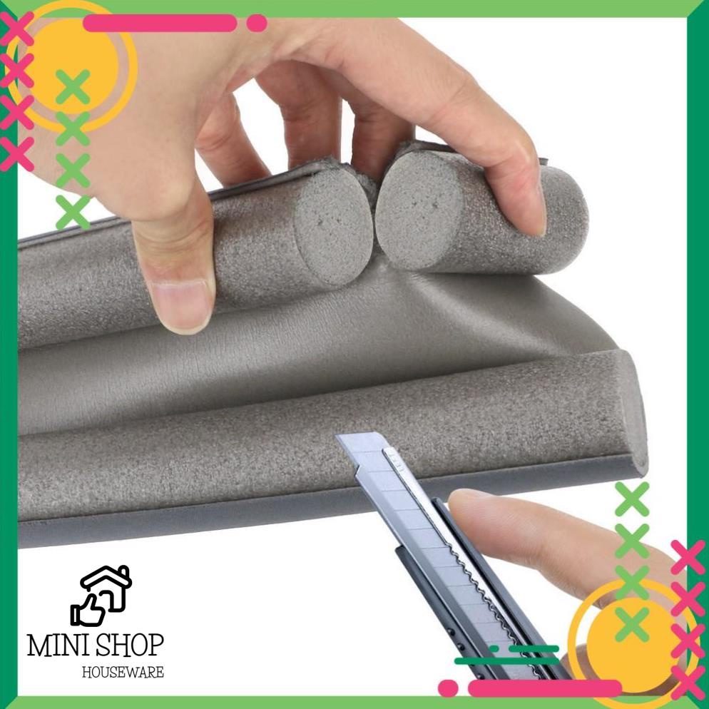 (Sỉ 10 Cây) Thanh Nẹp Xốp Chặn Khe Cửa - Ron, Đệm Cửa – Ngăn Côn Trùng, Thoát Hơi Máy Lạnh, Chống Ồn,Bụi Bẩn