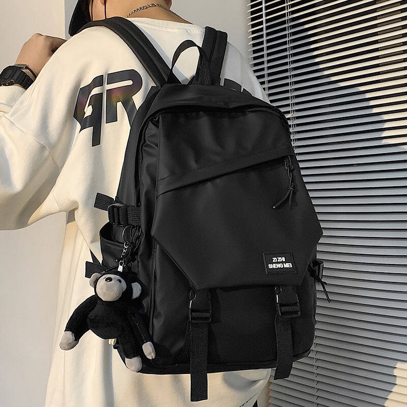 Balo Nam Nữ Nắp Gập Lục Giác Màu Trơn Thời Trang Ulzzang Hot Hit BL-0007 vuatui.store