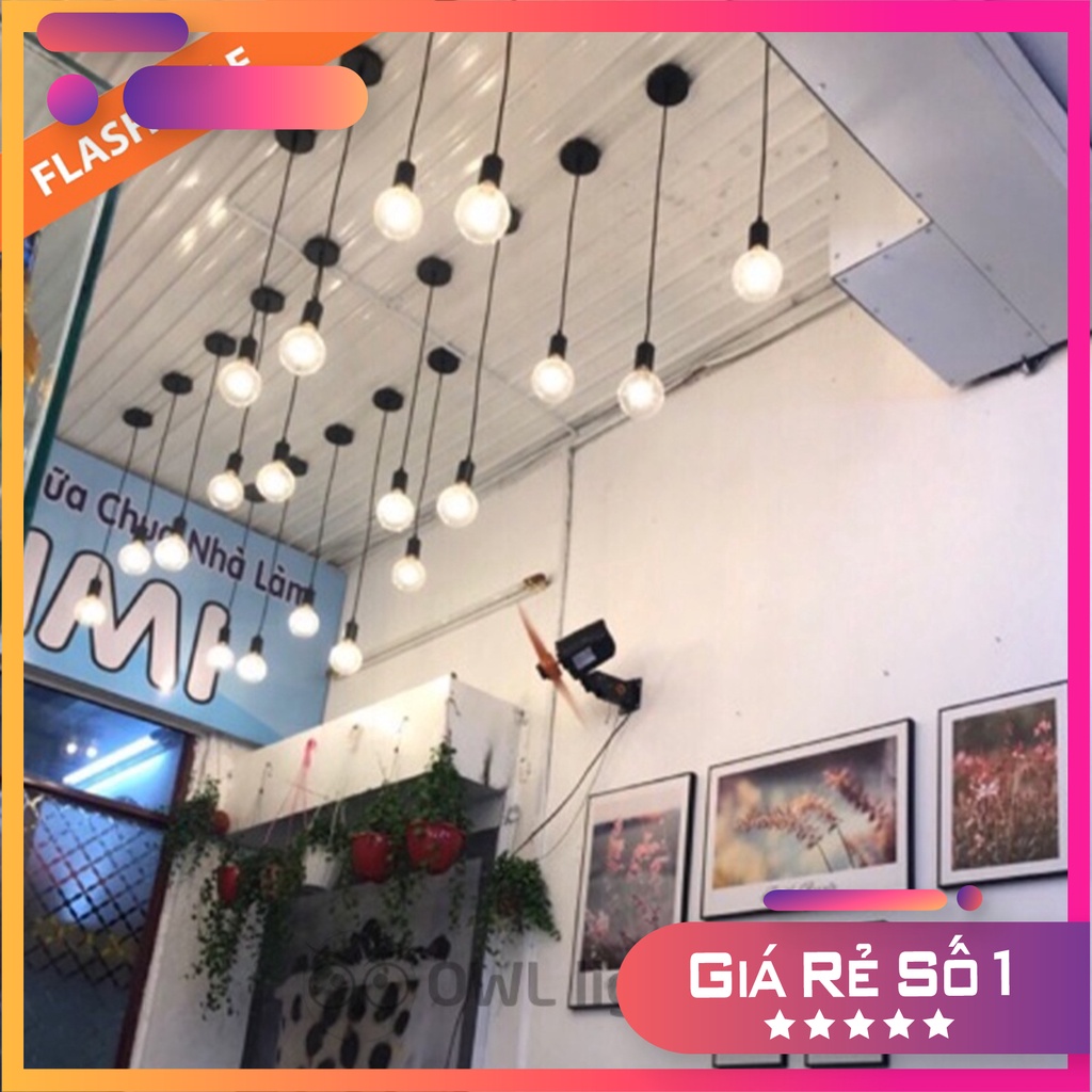 Bộ đế ốp đèn thả đui nhựa dây dài 1 mét -  OWL Lighting