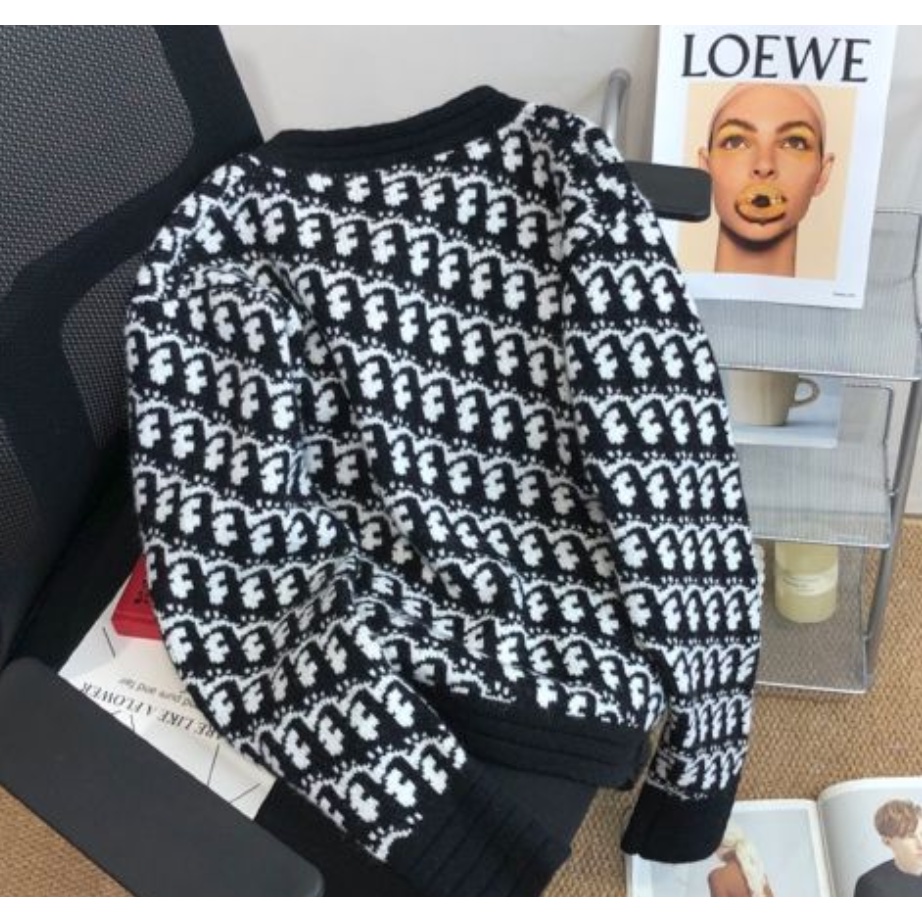 Áo Khoác Cardigan Dệt Kim Đính Nút Thắt Nơ Phong Cách Pháp Thời Trang Cho Nữ