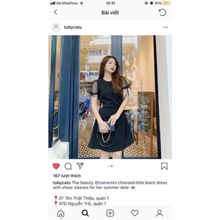 VÁY DẠ TWEED CỔ SEN
