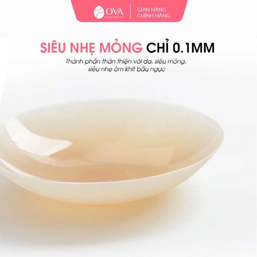 Miếng dán ngực tự thân OVAPink Nipple PadX cao cấp siêu dính, thật giống da tự nhiên che đầu ti, nhũ hoa