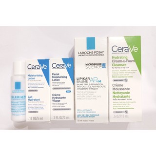 Sample mẫu thử các loại Cerave & La roche-posay