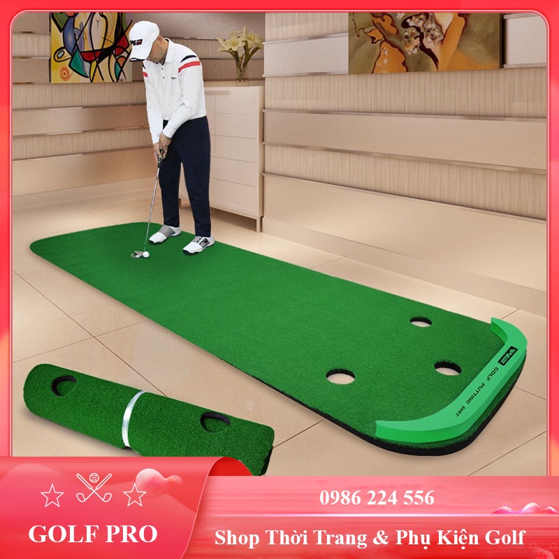 Thảm tập golf Putting Mat tại nhà hoặc ngoài trời di động nhập khẩu PGM TT001
