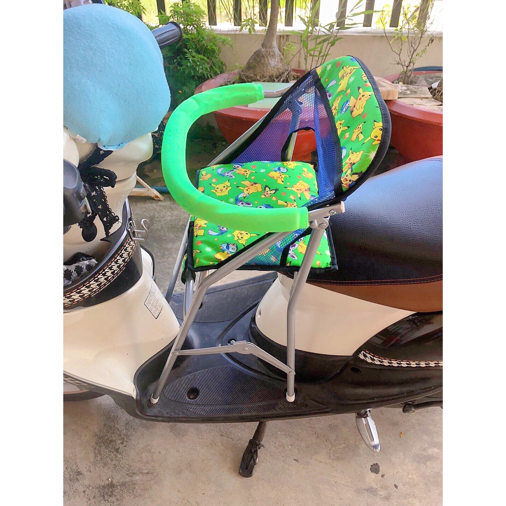 (freeship) Ghế ngồi xe máy Mio , ghế ga xếp sắt sơn tĩnh điện gấp gọn được