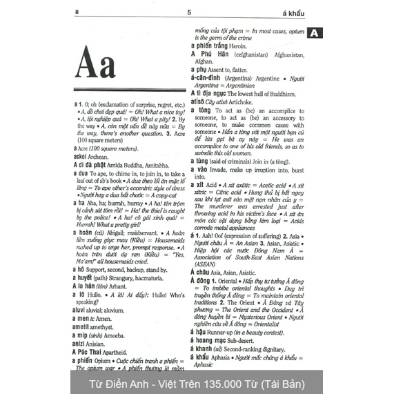 Sách - Từ điển Anh - Việt trên 135.000 từ (Hộp,bìa cứng) - tái bản 04