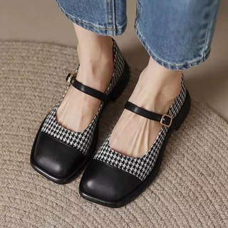Giày mary jane đế đốc 3 phân mũi vuông
