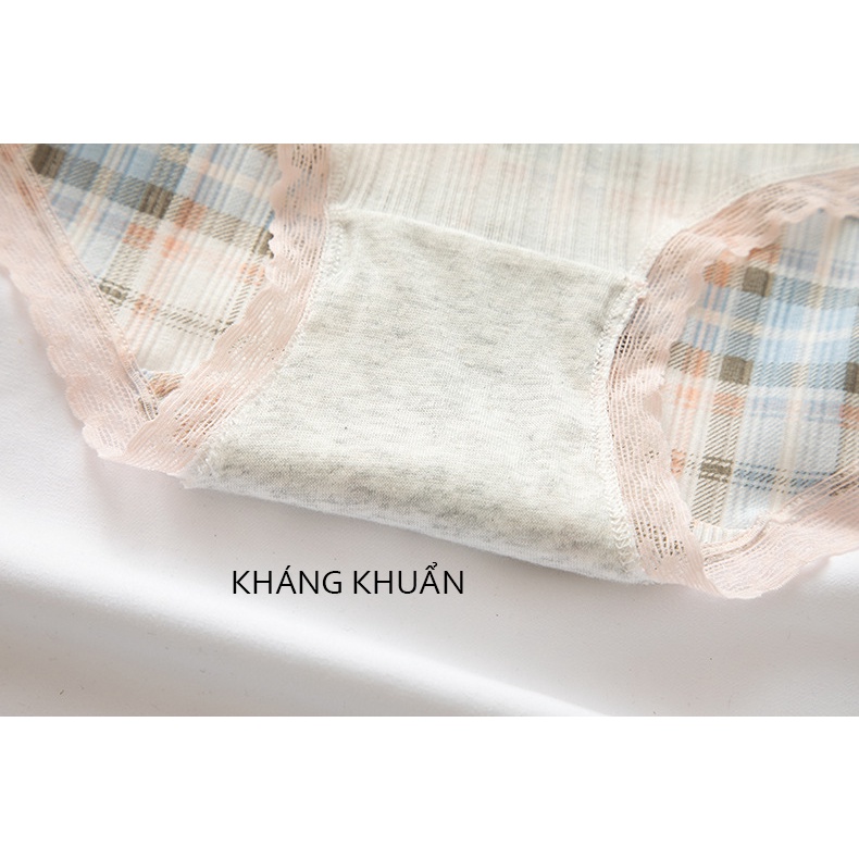Quần lót nữ cotton gân tăm hoạ tiết hoa quả Fruic 344