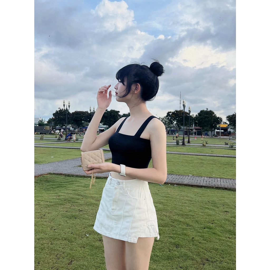 Quần Váy Ngắn Kaki , Áo Xốp Thun - BT Fashion