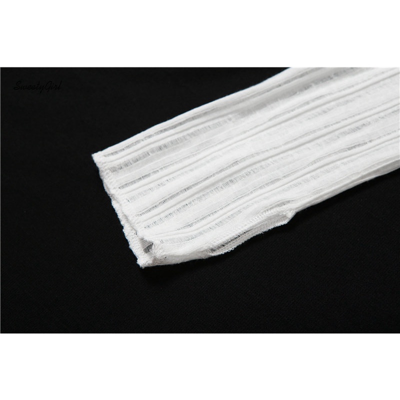 Áo Thun Crop Top Tay Dài Dáng Ôm Màu Trơn Lệch Vai Quyến Rũ Thời Trang 2022 Cho Nữ