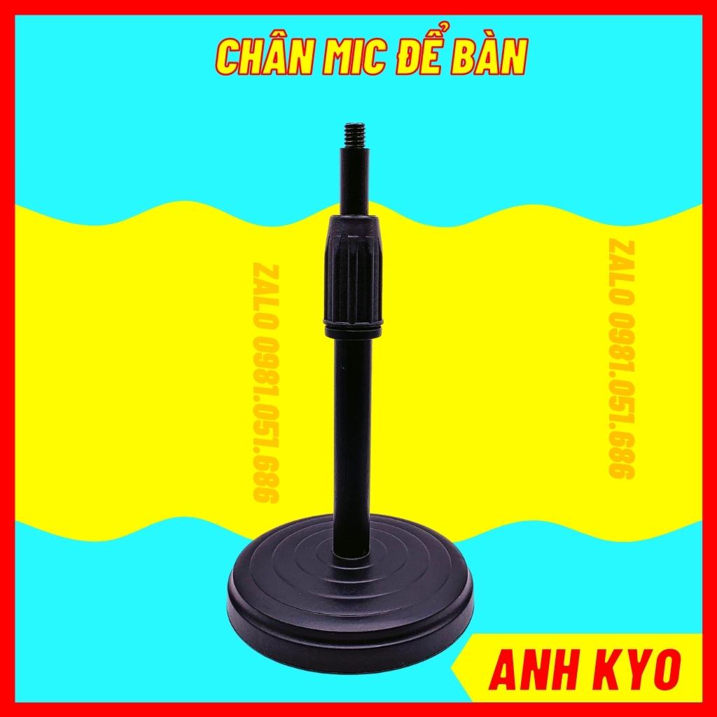 Chân mic để bàn, giá đỡ micro để bàn, kẹp micro bằng nhựa chắc chắn, nâng cao hạ thấp tùy ý