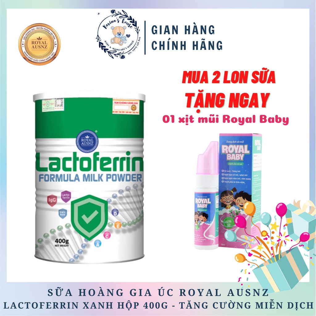 Sữa non Lactoferrin Formula milk powder Royal Ausnz 400g
