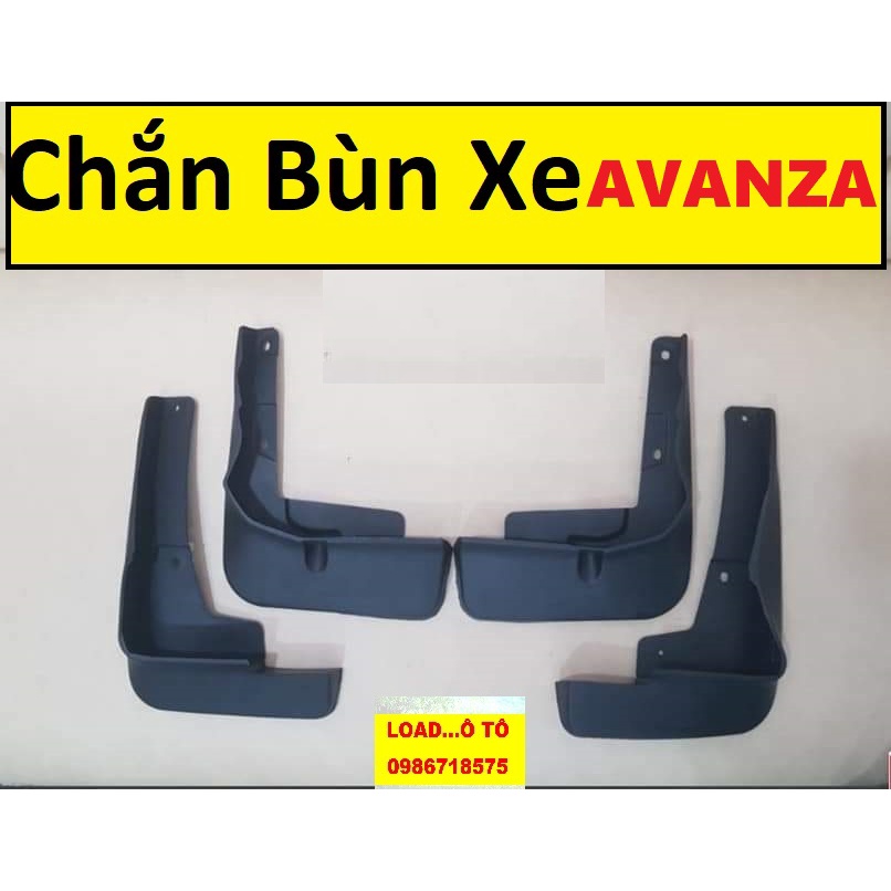 Bộ Chắn Bùn Bánh Xe Toyota AVANZA 2022-23 Mẫu Nhựa Đen Cao Cấp