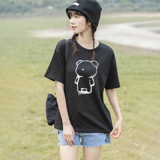 Áo thun nữ in gấu KENA form áo đơn giản hình in vui nhộn ngộ nghĩnh vải cotton mềm mát - KAT-110