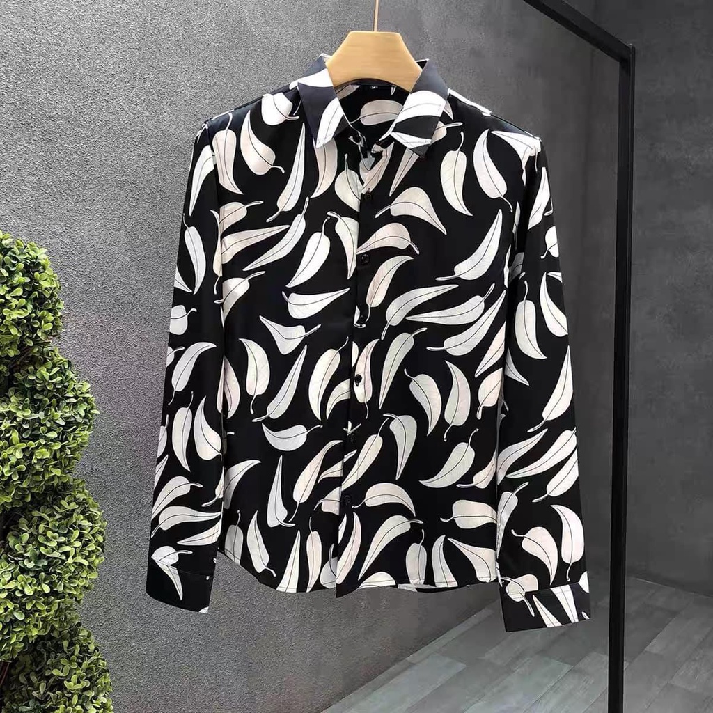 Áo sơ mi nam tay dài họa tiết cao cấp siêu hot Shopakhang68