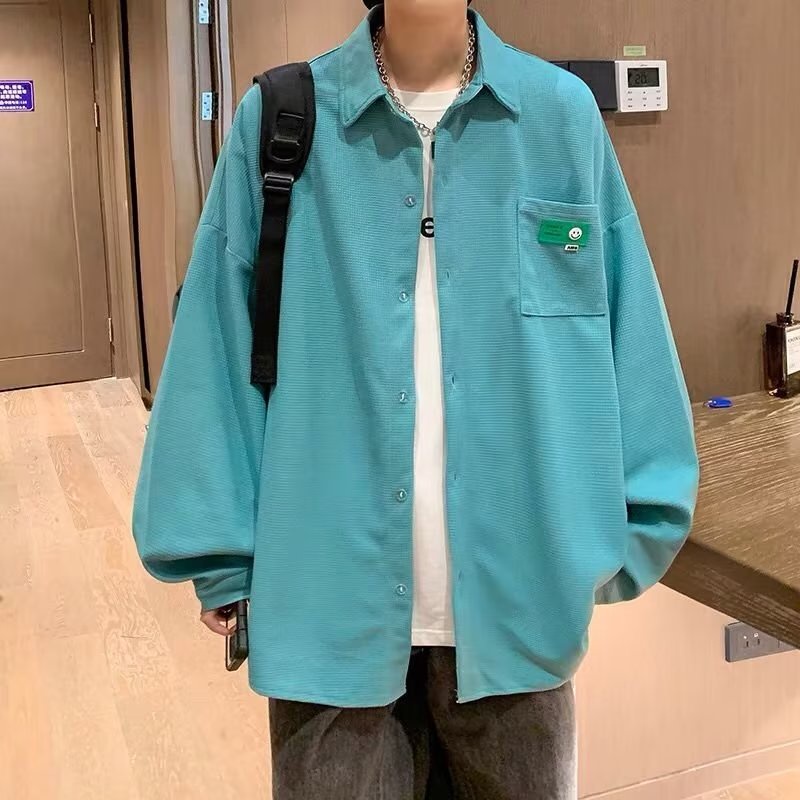 Áo Sơ Mi Nam Tay Dài Dáng Rộng Thời Trang Hàn Quốc Đơn Giản Trẻ Trung Cho áo sơ mi nữ form rộng áo sơ mi tay dài áo cặp nam nữ đồ đôi