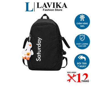 Balo nam nữ đẹp đi học phối màu, cặp đi học nữ nam cao cấp cute đựng laptop LAVIKA BL15