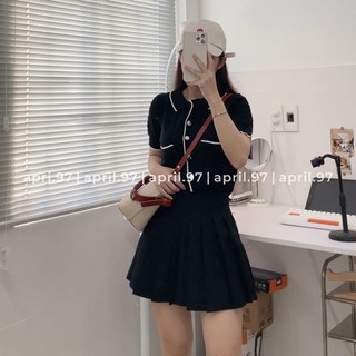 Áo len polo ô trám (ảnh thật/ có sẵn)