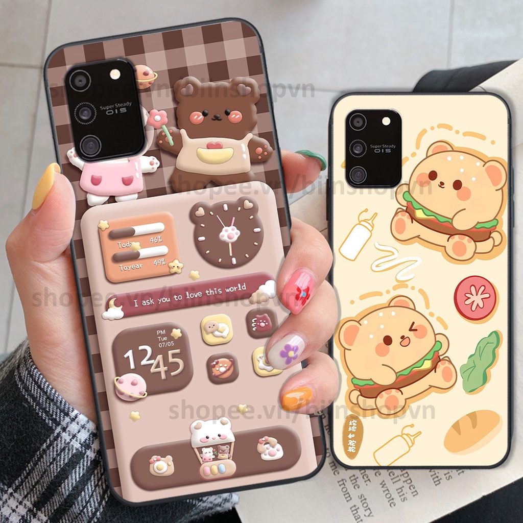 Ốp Samsung S10 Lite in hình gấu chocolate kẹo ngọt siêu đẹp siêu xinh