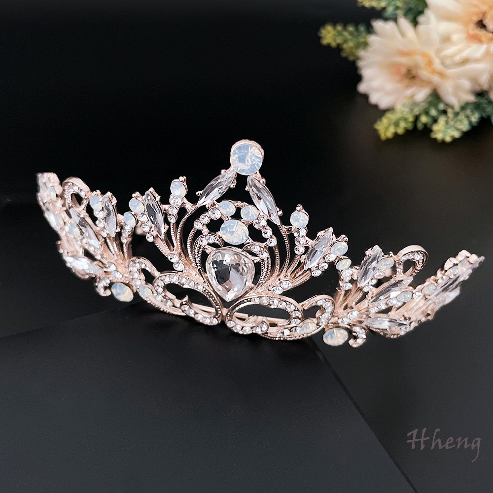 YADORNOS Vương Miện Hợp Kim Đính Đá Lấp Lánh Sang Trọng Cho Cô Dâu