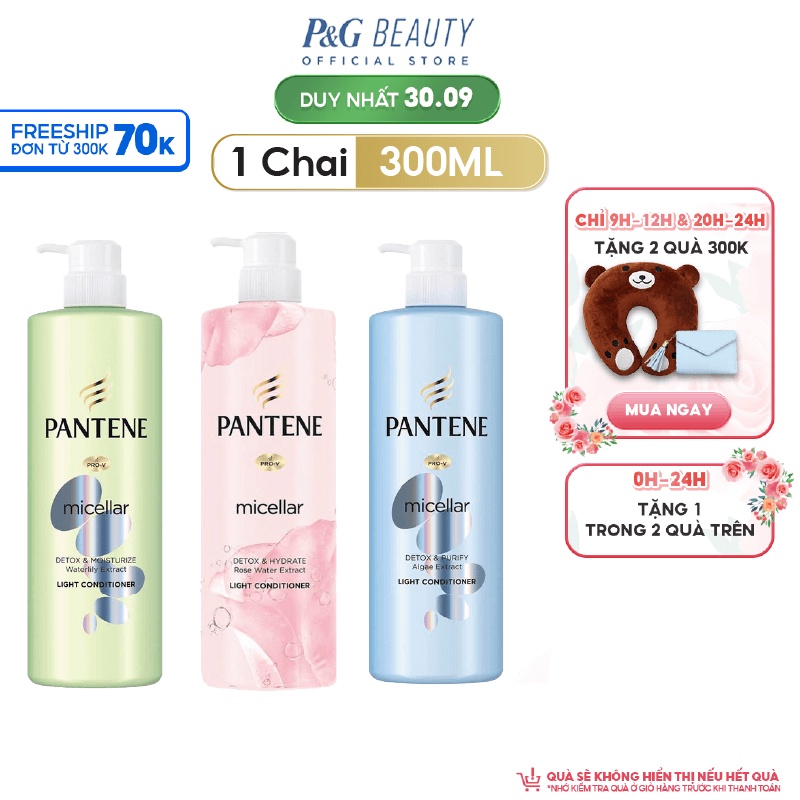 Dầu xả Pantene Micellar Làm sạch sâu 530 ml