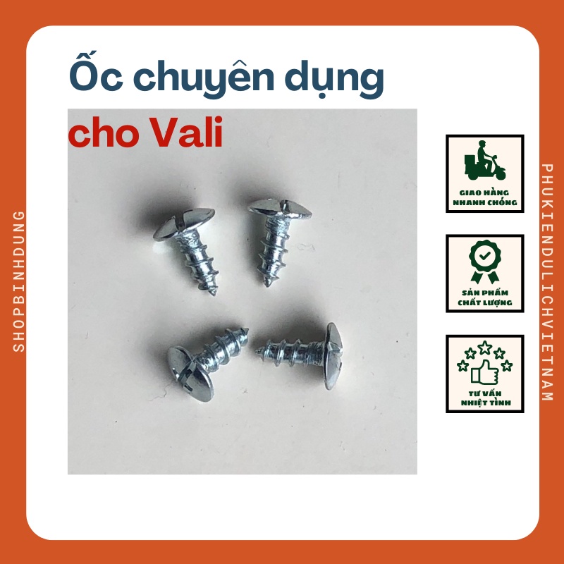 Combo Ốc Vít Thay Thế Quai Xách, Tay Cầm Vali