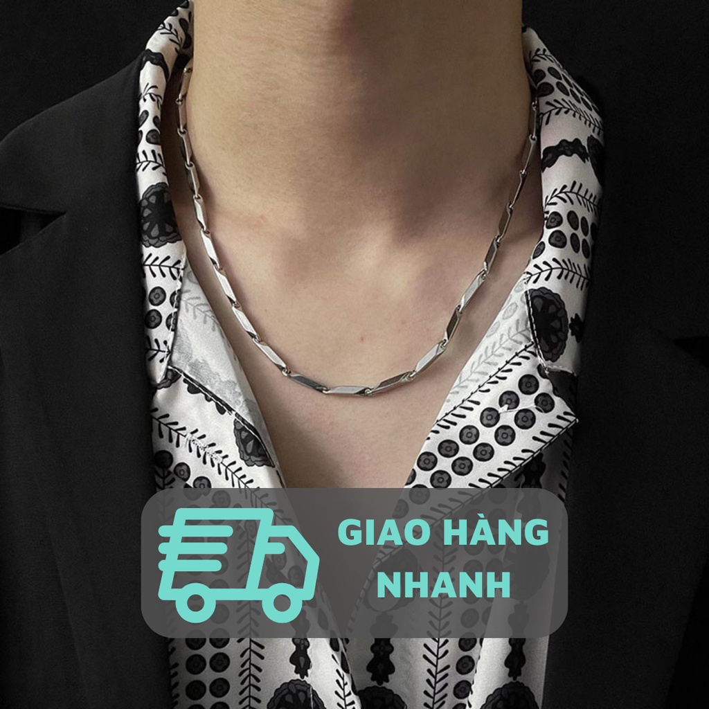 Dây chuyền nam vòng cổ Xích Trơn Thời Trang Basic Asta Accessories nam nữ unisex Titan màu bạc đẹp không gỉ - Xích Trơn